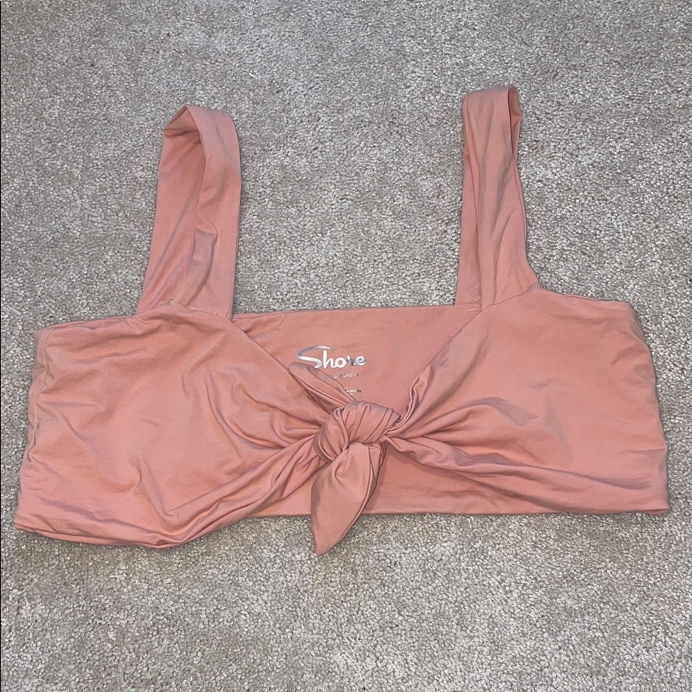 Shore Reversible Pink Knot Bikini Top | Size Medium - Picture 2 of 4